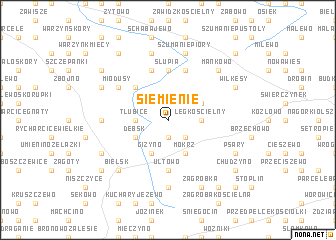 map of Siemienie