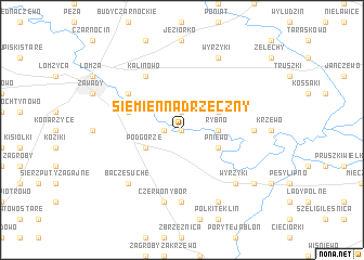 map of Siemień Nadrzeczny