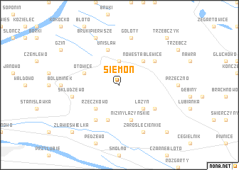 map of Siemoń