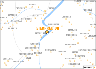 map of Siempre Viva