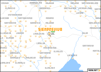 map of Siempre Viva