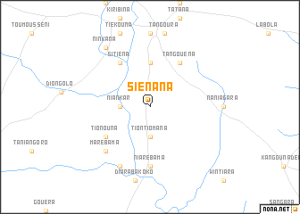 map of Siénana