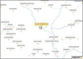 map of Siénandi