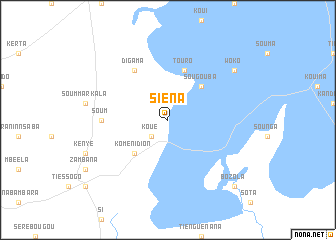 map of Siéna