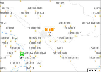 map of Siena