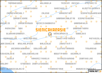 map of Sienica Karasie