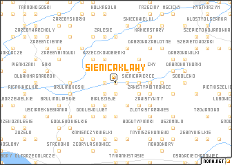 map of Sienica Klawy