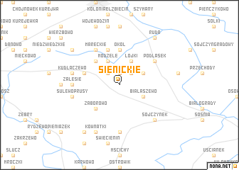 map of Sienickie