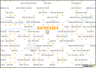 map of Sieningsen