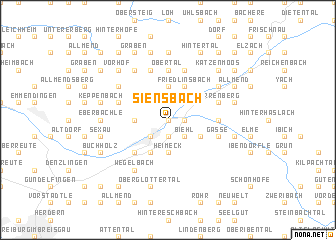 map of Siensbach