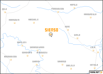 map of Siénso