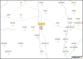 map of Sièn