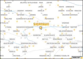 map of Sieprawki