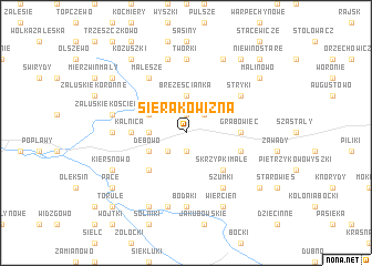 map of Sierakowizna