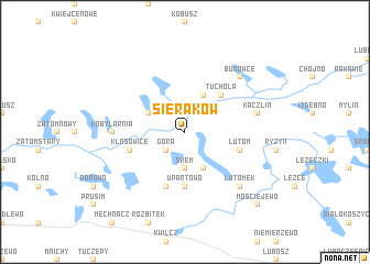 map of Sieraków