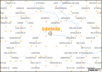 map of Sieraków