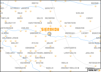 map of Sieraków