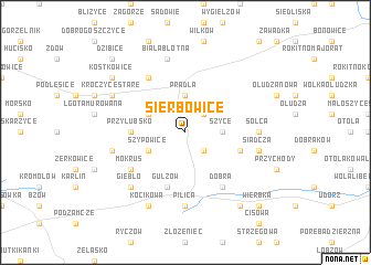 map of Sierbowice