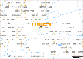 map of Sierbuczyn