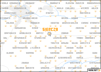 map of Siercza