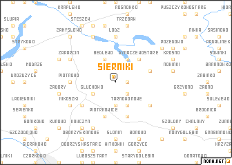 map of Sierniki