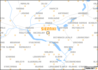 map of Sierniki