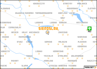 map of Sierosław