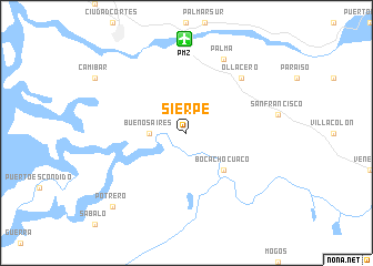map of Sierpe