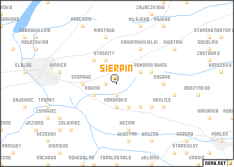 map of Sierpin