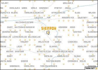 map of Sierpów