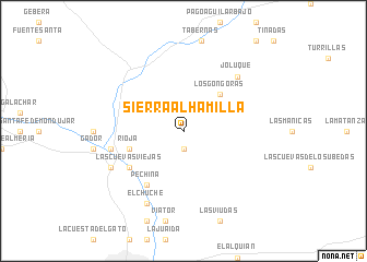 map of Sierra Alhamilla