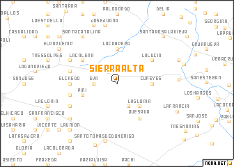 map of Sierra Alta