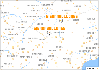 map of Sierra Bullones