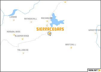 map of Sierra Cedars