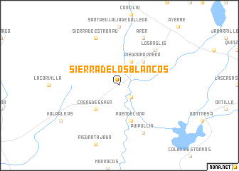 map of Sierra de los Blancos
