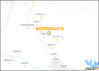 map of Sierra Heights