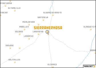 map of Sierra Hermosa