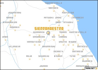 map of Sierra Maestra