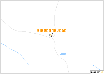 map of Sierra Nevada