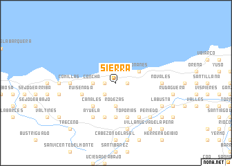 map of Sierra