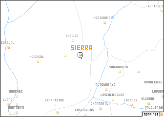 map of Sierra