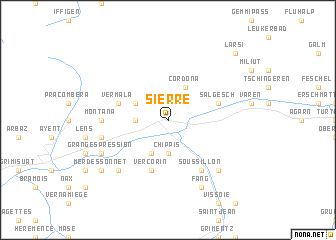 map of Sierre