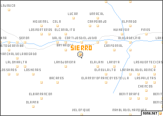 map of Sierro