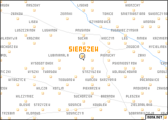 map of Sierszew