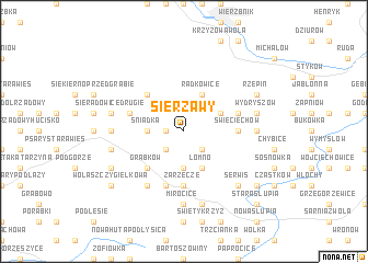 map of Sierzawy