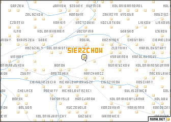 map of Sierzchów