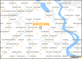 map of Sierzchów