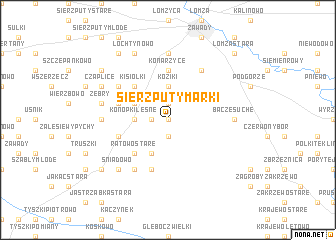 map of Sierzputy Marki