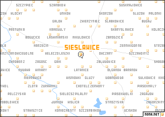 map of Siesławice