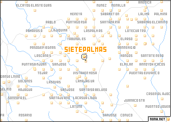 map of Siete Palmas